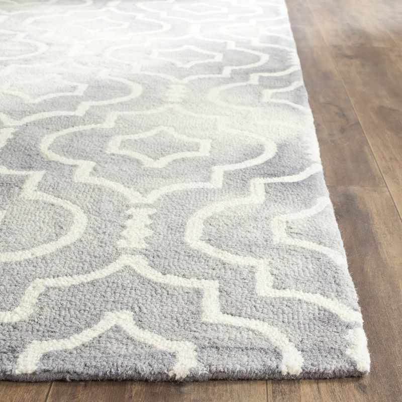 Dip Dye DDY538 Hand Tufted Area Rug - Grey/Ivory - 5'x5' - Safavieh.