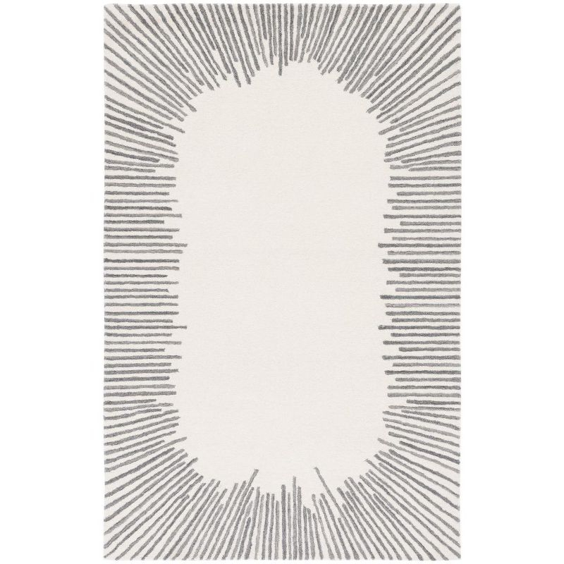 Fifth Avenue FTV129 Hand Tufted Indoor Area Rug - Ivory/Grey - 8'x10' - Safavieh