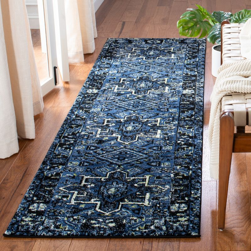 Vintage Hamadan VTH211 Power Loomed Indoor Accent Rug - Blue/Grey - 2'3"x4' - Safavieh