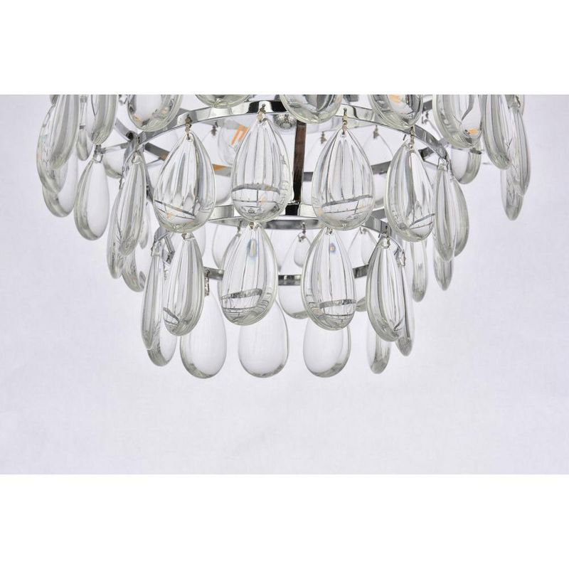 Elegant Lighting Mila 12 inch flush mount in chrome