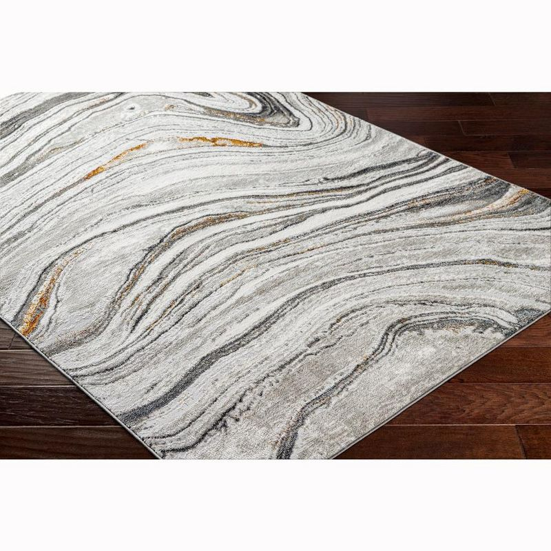 Mark & Day Glendy 5'3"x7' Rectangle Woven Indoor Area Rugs Charcoal/Beige