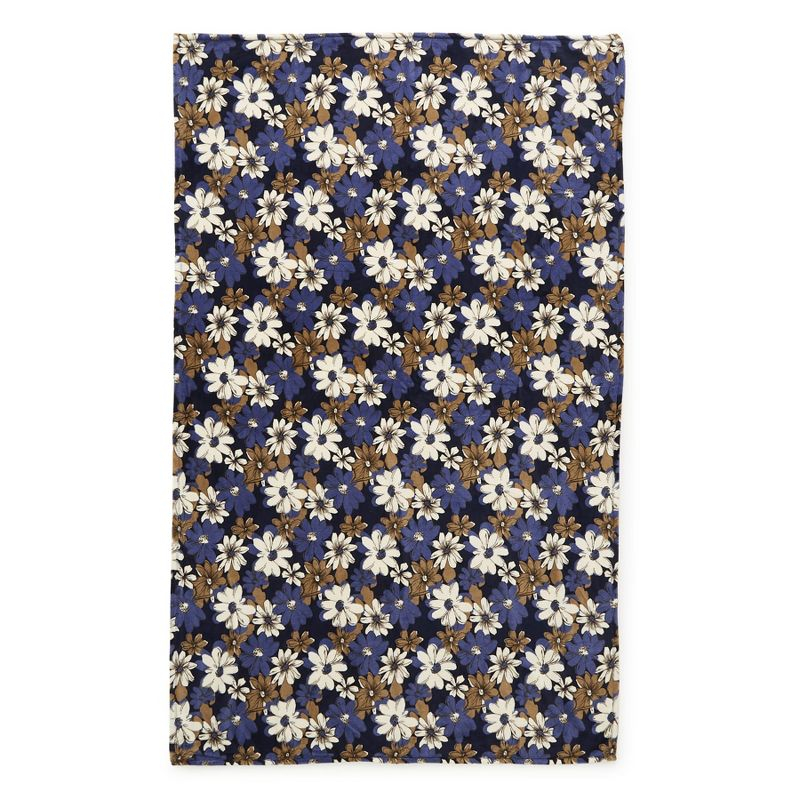 Vera Bradley Women's Outlet Fleece Essential Throw Blanket Trellis Floral White