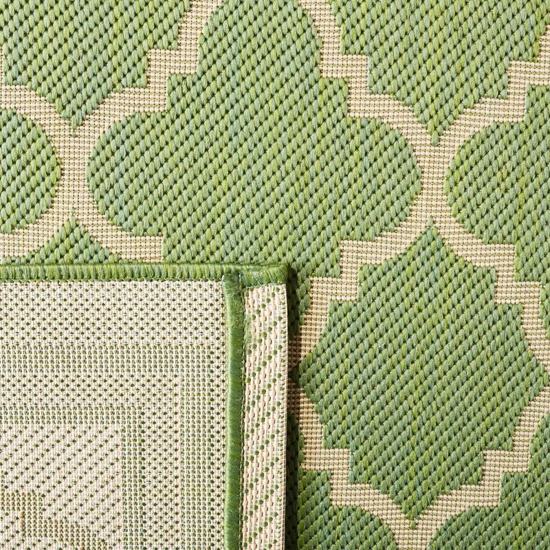 Courtyard CY6918 Power Loomed Indoor/Outdoor Accent Rug - Green/Beige - 2'x3'7" - Safavieh.