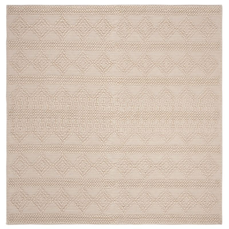 Natura Hand Woven 60% Wool And 40% Cotton Geometric Rug