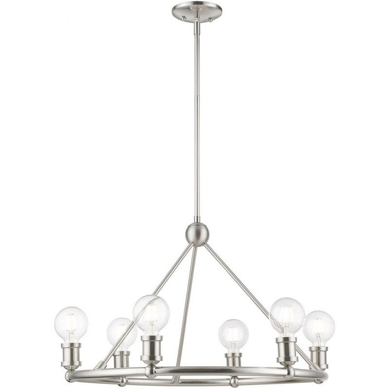 Livex Lighting Lansdale 6 - Light Chandelier in  Brushed Nickel