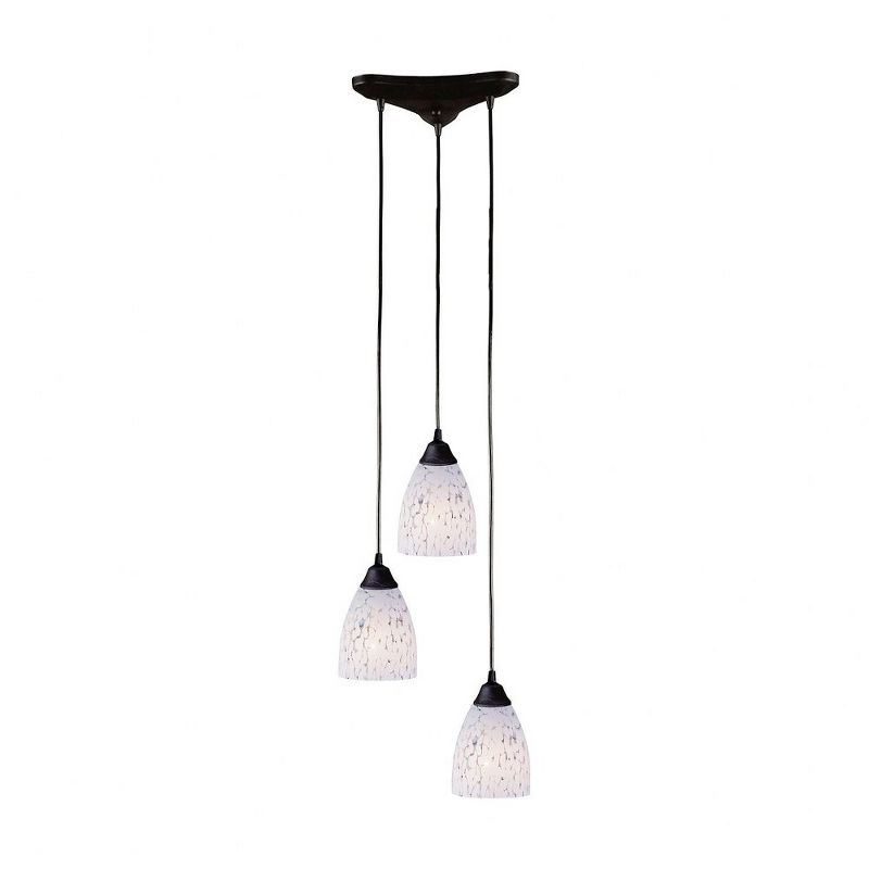 Elk Home Classico 3 - Light Pendant in  Dark Rust