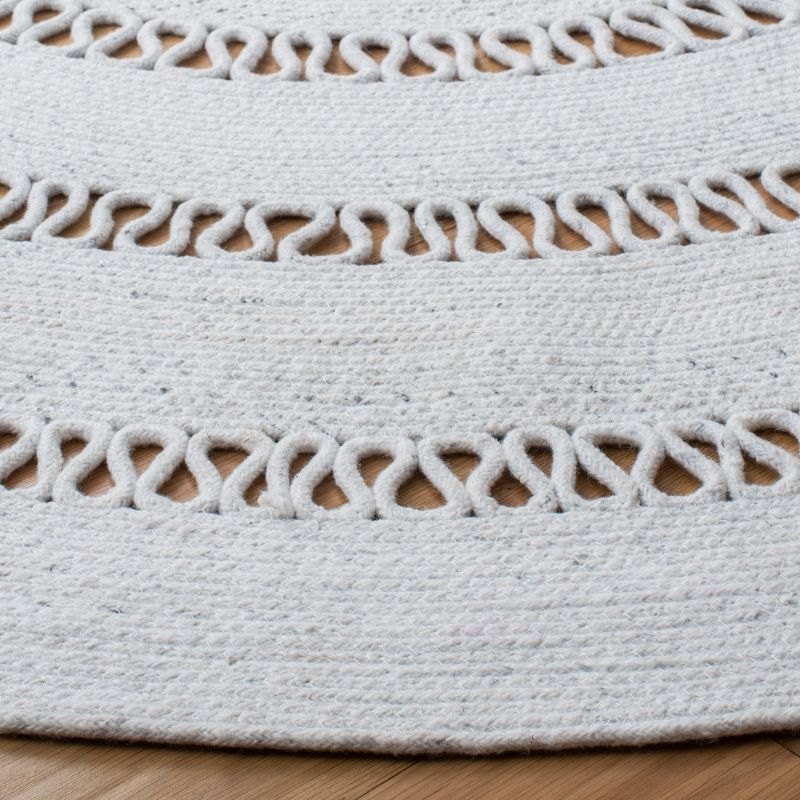 Cape Cod CAP221 Hand Woven Area Rug - Ivory - 6' Round - Safavieh.