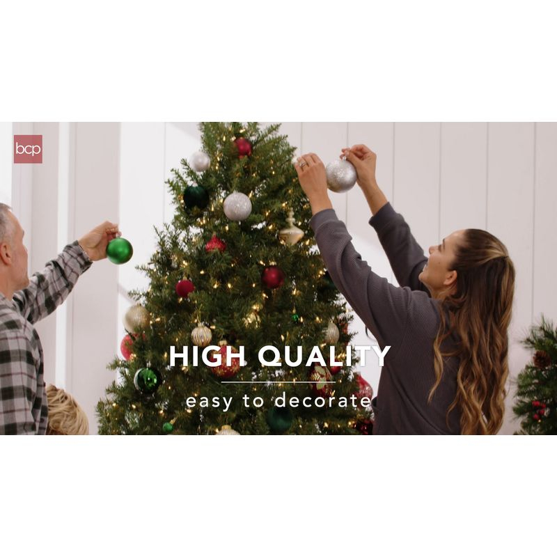 Best Choice Products 9ft Hinged Douglas Full Fir Artificial Christmas Tree Holiday Decoration w/ Foldable Metal Stand