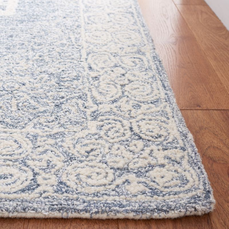 Abstract ABT352 Hand Tufted Area Rug - Ivory/Blue - 4'x6' - Safavieh.
