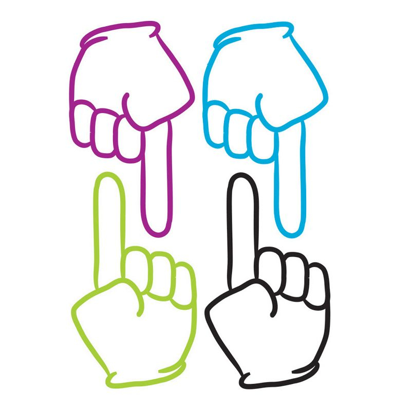 Ashley Productions® Die-Cut Magnetic Pointing Fingers, 8 Per Pack, 6 Packs