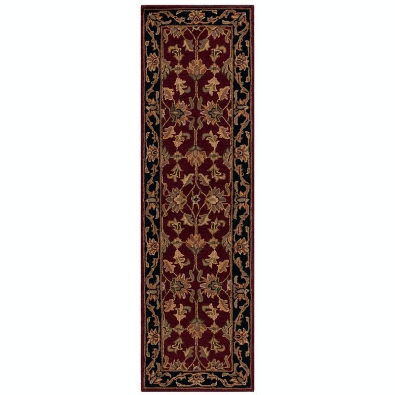 Heritage HG628 Handmade Accent Rug - 2'x3' - Red/Black - Safavieh
