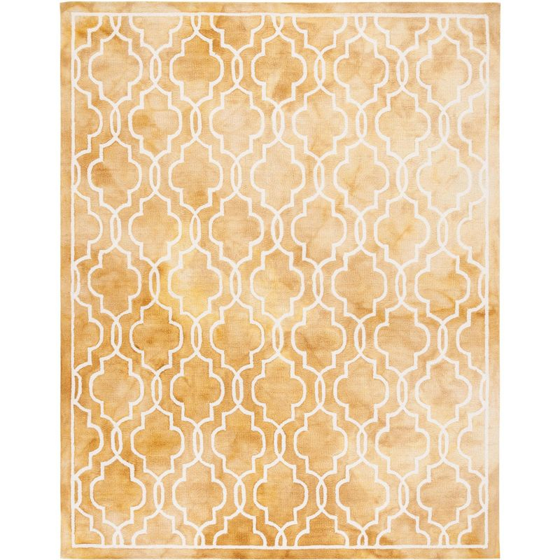 Dip Dye DDY539 Hand Tufted Indoor Area Rug - Gold/Ivory - 9'x12' - Safavieh