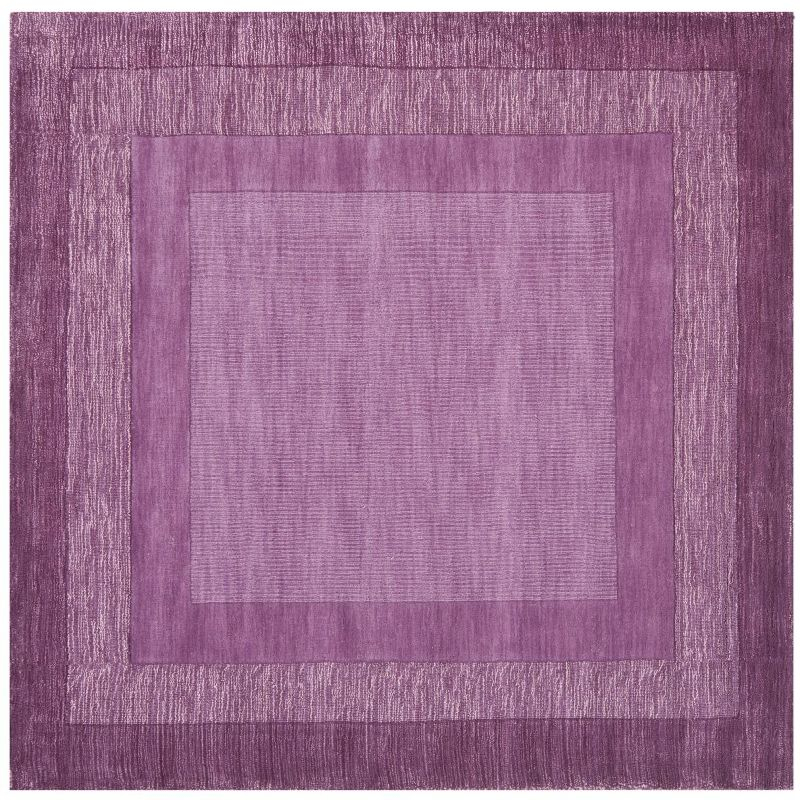 Impressions IM821 Hand Loomed Area Rug - Fuchisa/Purple - 6'x6' - Safavieh