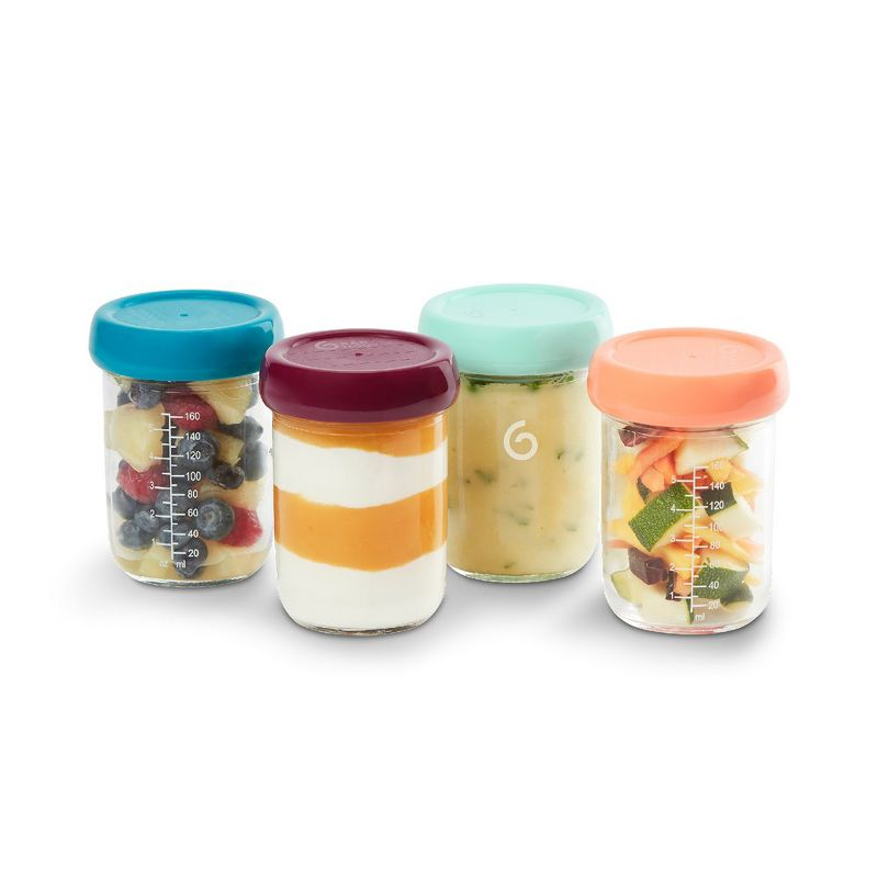Babymoov Glass Babybowls Eco-Friendly and Durable Containers to Store, Reheat, and Transport Baby's Meals