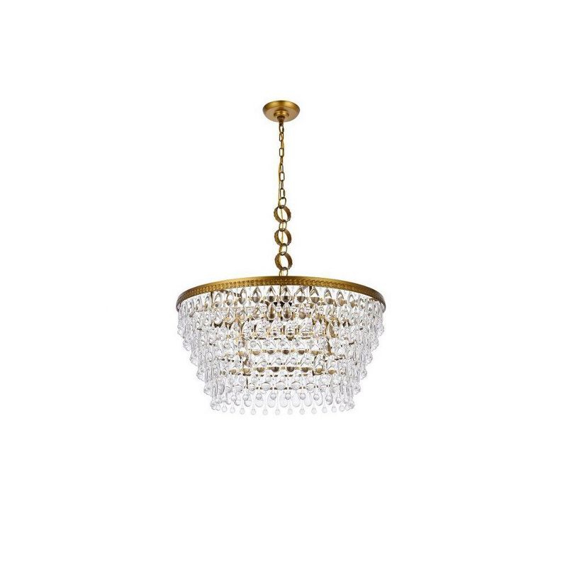 Elegant Lighting Nordic 6 - Light Chandelier in  Brass