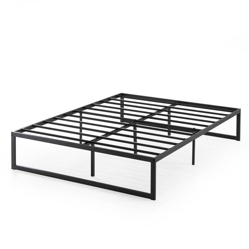 King Abel 14" Metal Platform Bed Frame Black - Zinus: Quick Lock Assembly, No Box Spring Needed