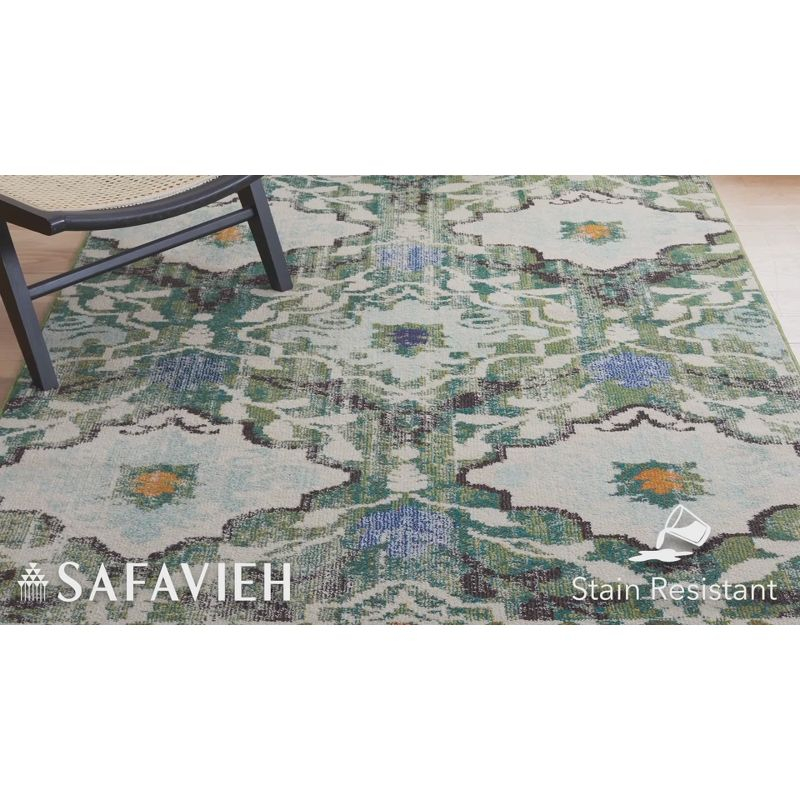 Madison MAD445 Power Loomed Area Rug - Green/Ivory - 8'x10' - Safavieh.