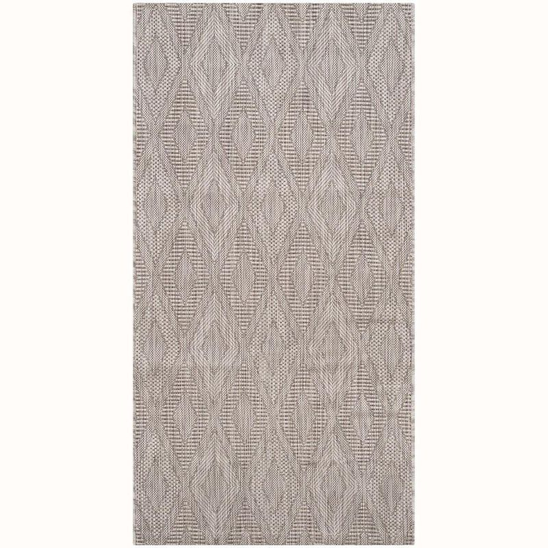 Courtyard CY8522 Power Loomed Indoor and Outdoor Accent Rug - Beige/Beige - 2'7"x5' - Safavieh