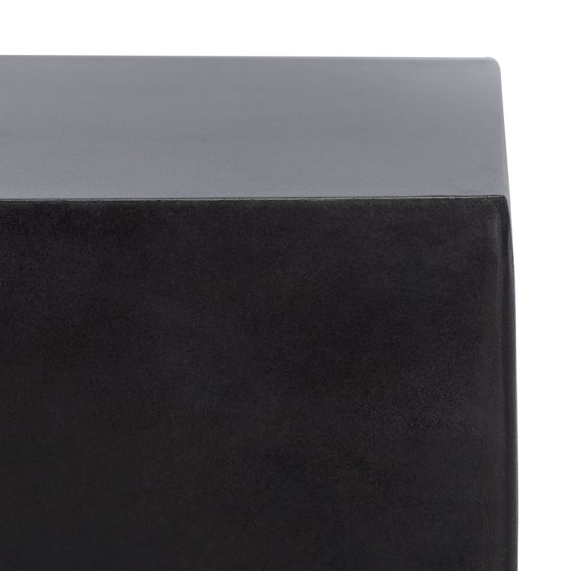 Zen Accent Stool - Indoor/Outdoor - VNN1000 - Black - Safavieh