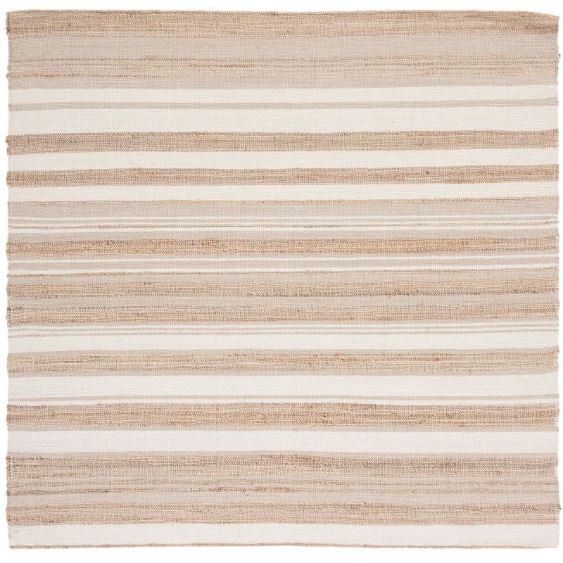 Highland Dunes Grice Hand Woven 50% Jute, 50% Wool Striped Rug