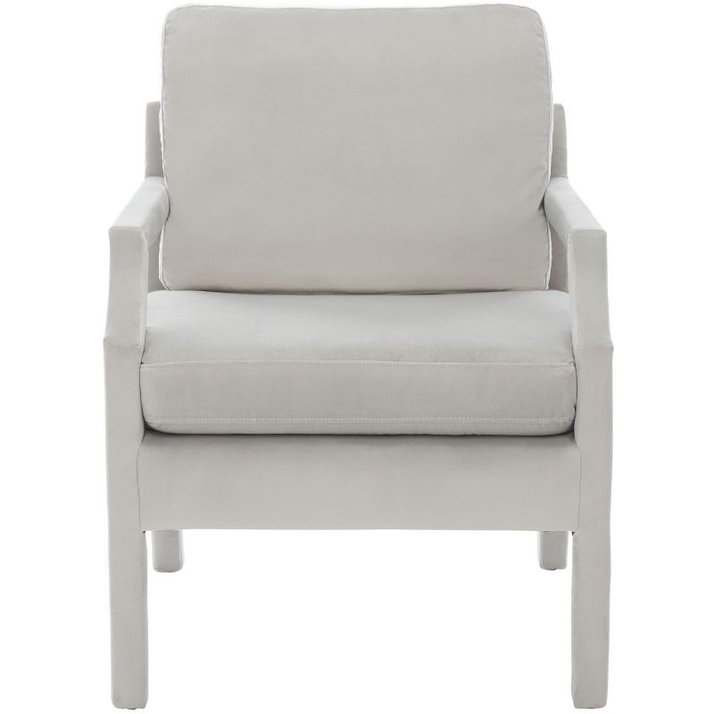 Genoa Upholstered Arm Chair - ACH4510 - Light Grey - Safavieh
