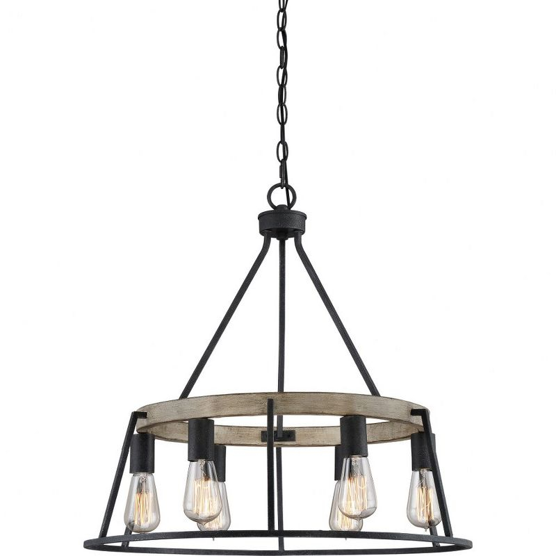 Quoizel Lighting Brockton 6 - Light Chandelier in  Grey Ash