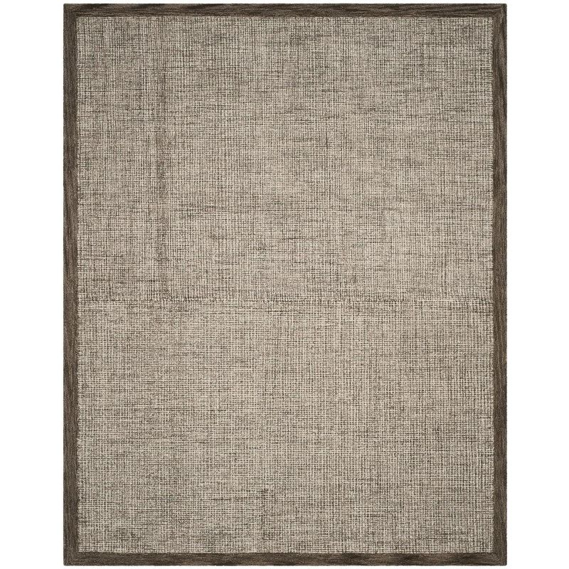 Abstract ABT220 Handmade Indoor Area Rug - Brown/Ivory - 8'x10' - Safavieh