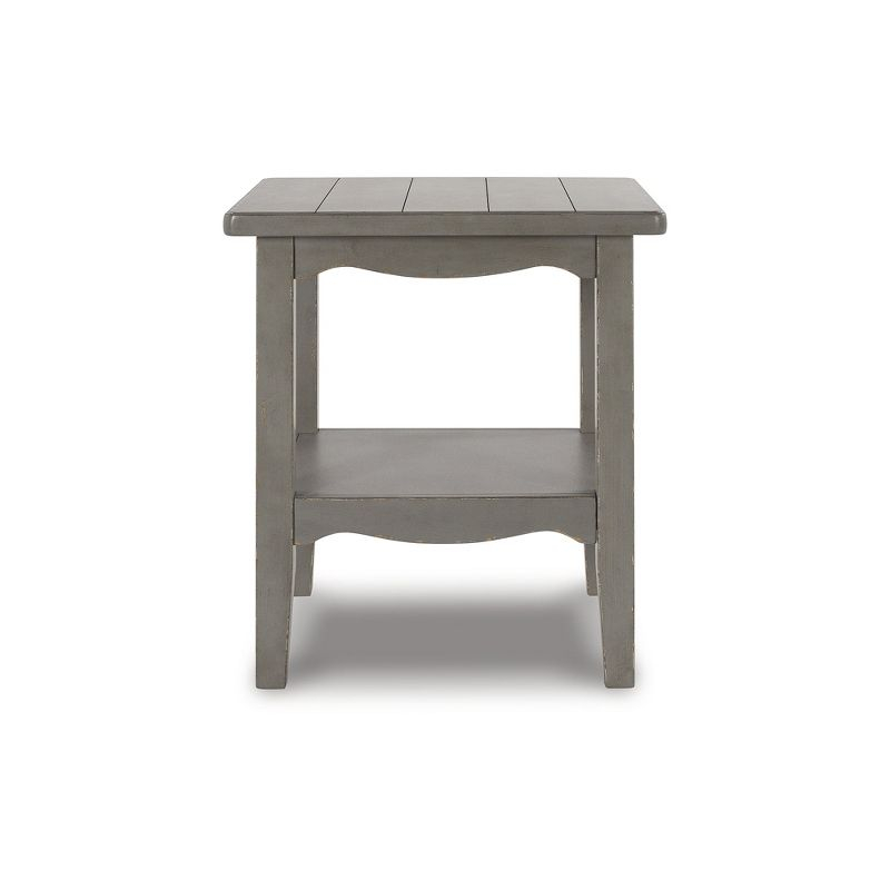 Signature Design by Ashley Traditional Charina End Table, Antique Gray
