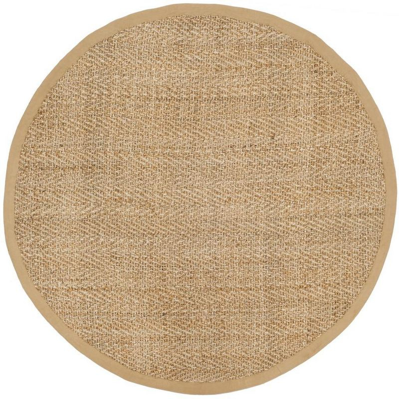 Natural Fiber NF263 Hand Woven Indoor Area Rug - Natural - 8' Round - Safavieh.