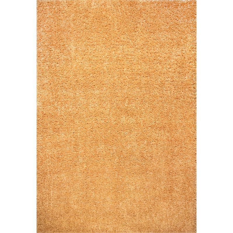 Nuloom Kara Solid 5x8 Shag Indoor Area Rug for Living Room Bedroom Dining Room Nursery, Yellow