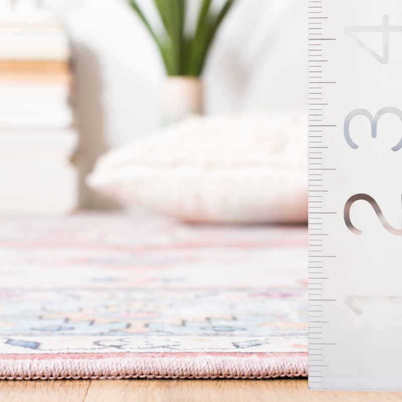 Tucson TSN109 Power Loomed Machine Washable Runner Rug - Beige/Blue - 2'6"x16' - Safavieh.