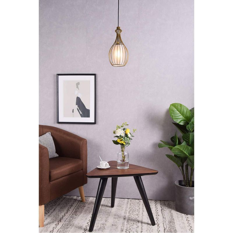 Elegant Lighting Miya 1 Light Brass Pendant