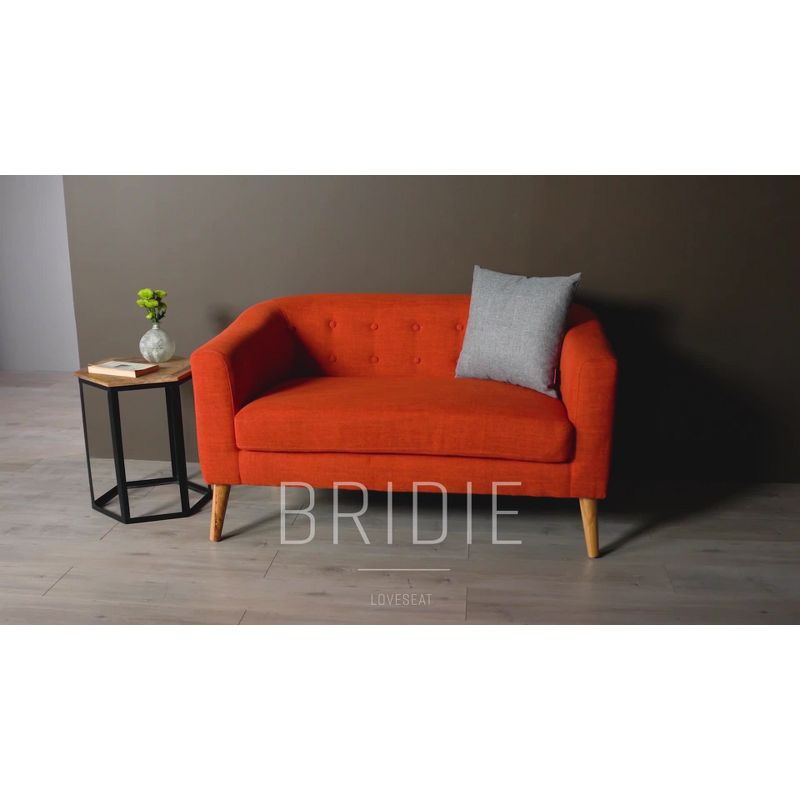 Bridie Mid-Century Loveseat Muted Purple - Christopher Knight Home: Stylish 2-Seater, Polyester Upholstery, Hardwood Frame