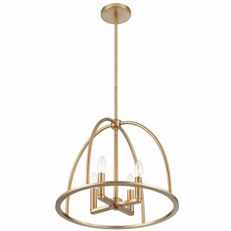 Crystorama Lighting Abbott 4 - Light Chandelier in  Vibrant Gold