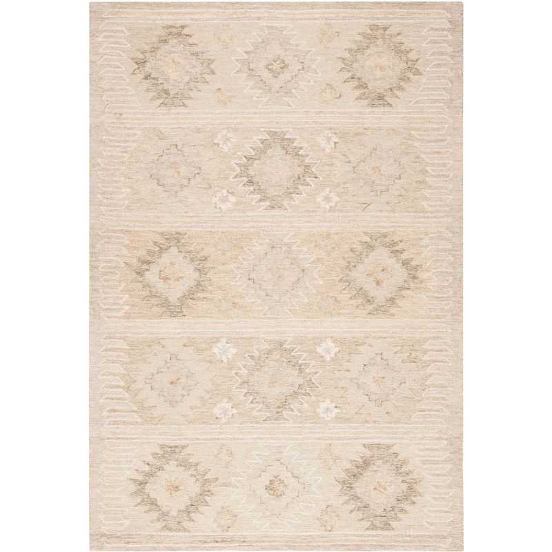 Capri CPR203 Hand Tufted Area Rug - Beige - 5'x8' - Safavieh.