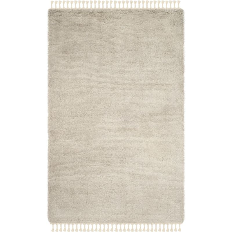 Janis Hand Knotted New Zealand Wool Solid Color Rug