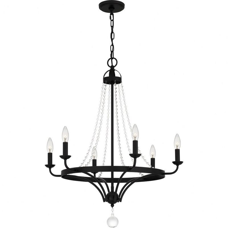 Quoizel Lighting Adelaide 6 - Light Chandelier in  Matte Black