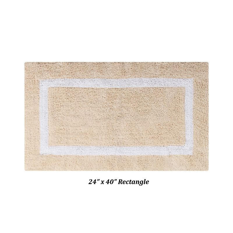 Highland Dunes Widman 100% Cotton Tufted Reversible Bath Rug Super Absorbent, Machine Washable Bathroom Rug