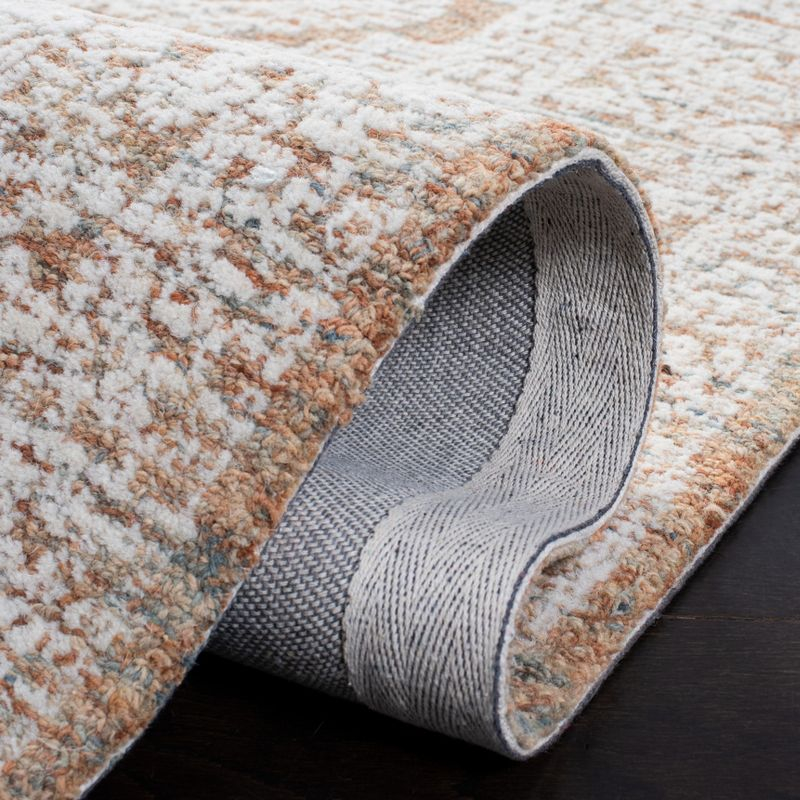 Metro MET803 Hand Tufted Indoor Area Rug - Natural/Rust - 6'x6' - Safavieh
