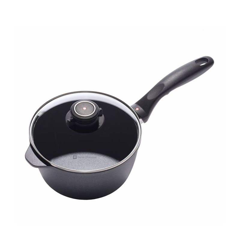 Swiss Diamond 2.2 Quart Saucepan With Lid