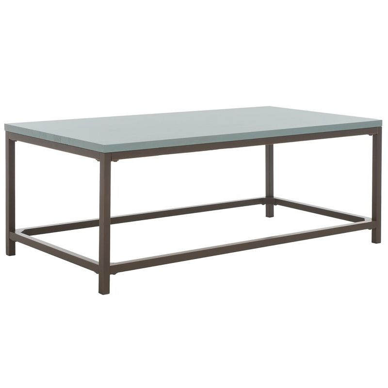 Alec Coffee Table - Barn Blue - Safavieh