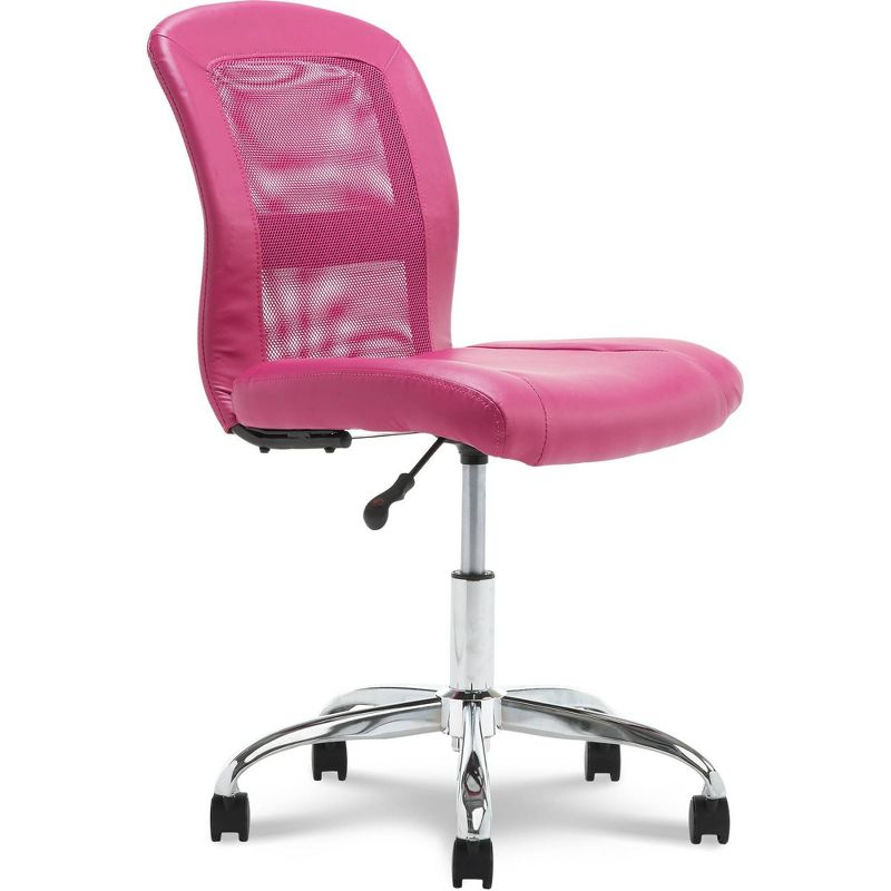 Essentials Computer Chair Teamwork Pink - Serta: Armless, Adjustable, for Study & Craft Rooms