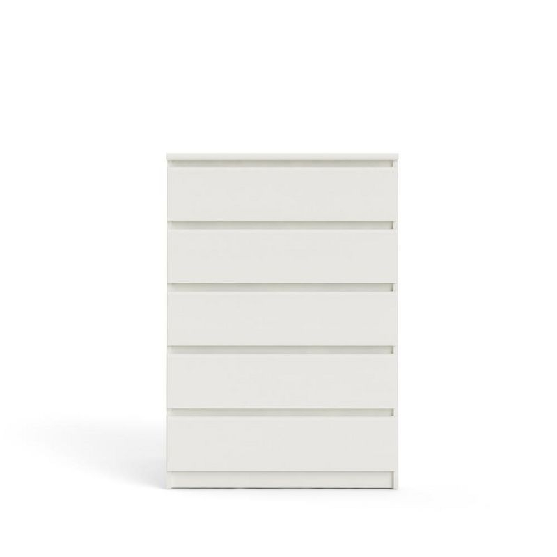 Tvilum, Scottsdale 5 Drawer Chest, White Woodgrain