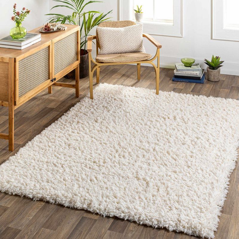 Hauteloom Rectangle Area Rug  Cream