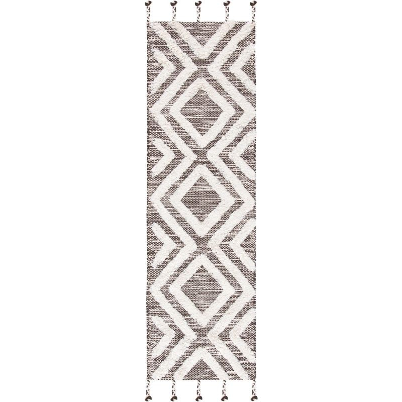 Kenya KNY331 Hand Tufted Runner Rug - Brown/Ivory - 2'3"x8' - Safavieh.