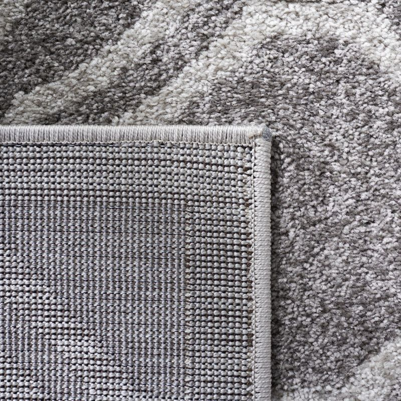 Amherst AMT411 Power Loomed Area Rug - Grey/Light Grey - 5'x5' - Safavieh.