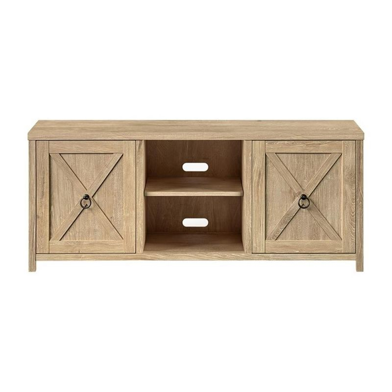 58 Inch White Oak TV Stand - Henn&Hart