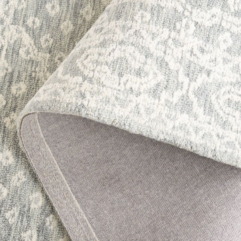 Ebony EBN306 Hand Tufted Accent Rug - Ivory/Grey - 3'x5' - Safavieh.
