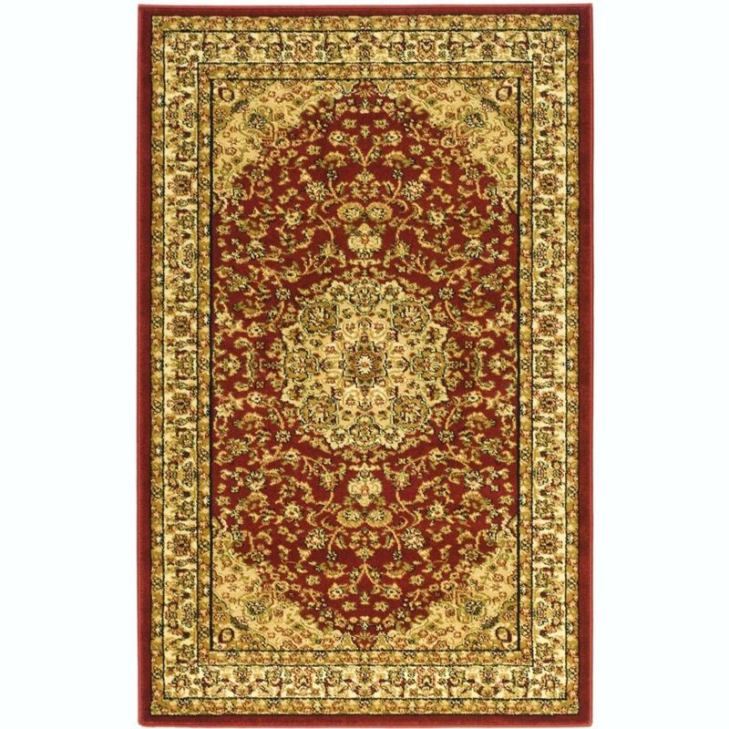 Lyndhurst LNH222 Power Loomed Area Rug - Red/Ivory - 4'x6' - Safavieh
