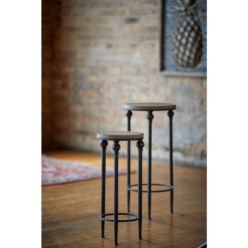 Melrose Round Wood Table (Set of 2)